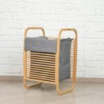 سلة غسيل قماش مع ستاند - Kouboo