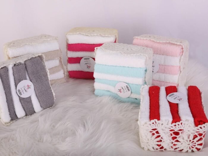 سلة بشاكير قطن 6 قطع - Crochet