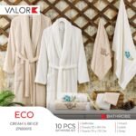 طقم ارواب 10 قطع - كريم وبيج