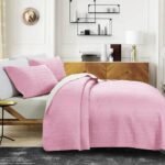 ⁦طقم شراشف مجوز - Sama Pink & Beige⁩ - الصورة ⁦3⁩