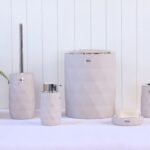 طقم اكسسوار حمام - Luminous Smoke & Silver