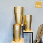 طقم مزهريات انتيك ذهبي