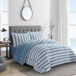 طقم اللحاف أزرق كينج - Bliss