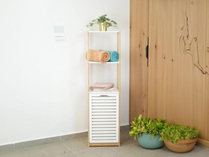 خزانة حمام خشب بامبو - Zest Plus