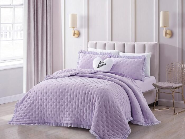 طقم لحاف مفرد 4 قطع ليلك - Camilla