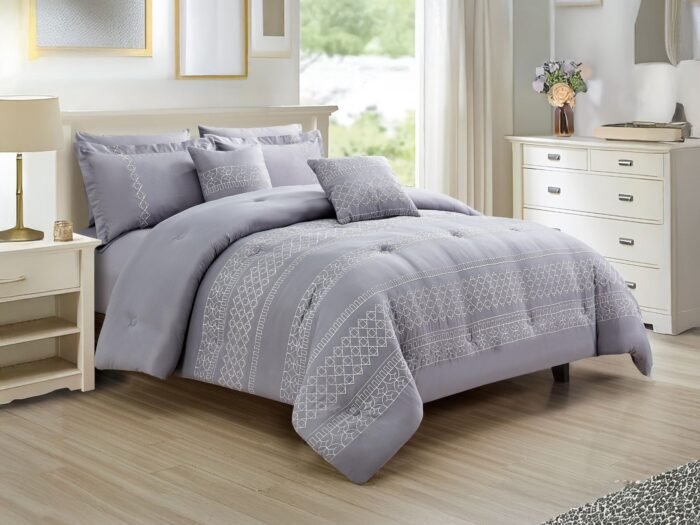 طقم لحاف كينج 8 قطع سكني - Cal King