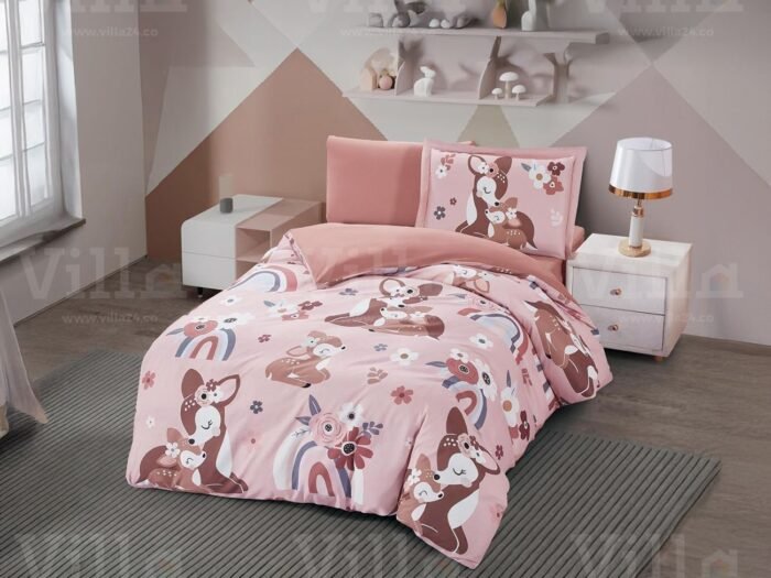 طقم لحاف أطفال صيفي مفرد ونص 4 قطع - سنجوب