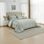 طقم لحاف 8 قطع كينج أخضر - Galileo