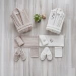 طقم ارواب 12 قطعة بيج وكريم - LUX