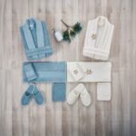 طقم ارواب 12 قطعة أخضر وكريم - LUX