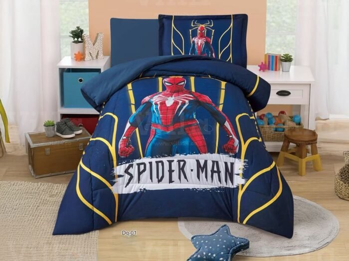 طقم لحاف أطفال مفرد صيفي 4 قطع - سبايدر مان