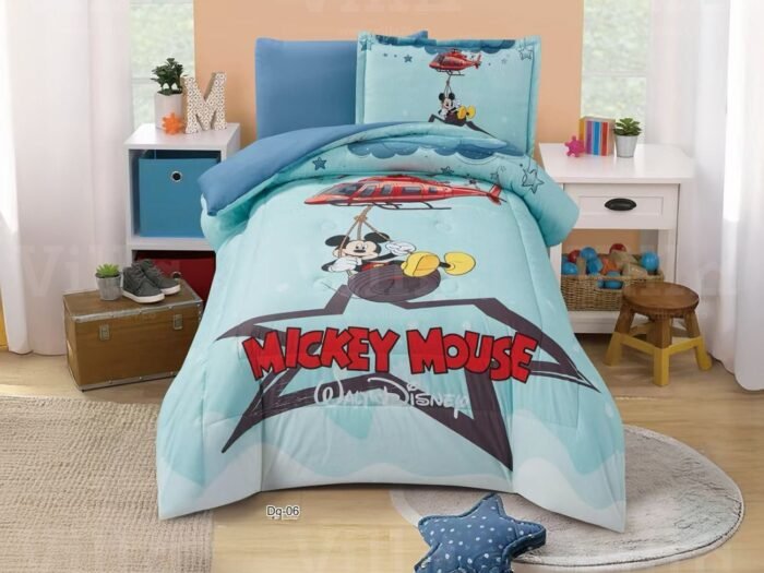 طقم لحاف أطفال مفرد صيفي 4 قطع -  ميكي ماووس
