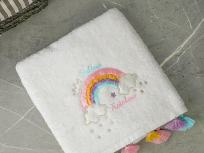 بشكير اطفال قطن رينبو