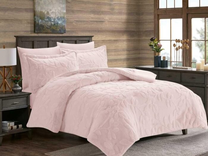 طقم لحاف كينج زهري - FLEURFUR