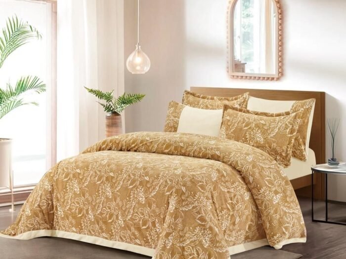 طقم اللحاف كينج ذهبي - Patmos