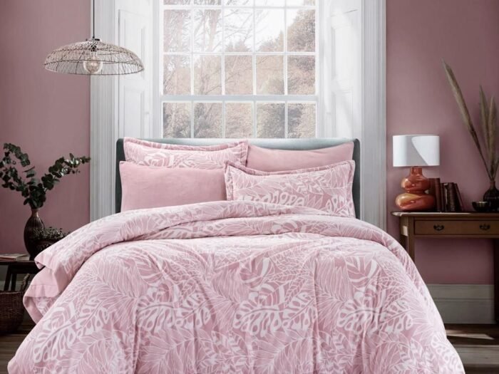 طقم اللحاف كينج زهري - Lemnos