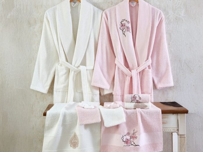 طقم ارواب 10 قطع قطن تركي - زهر وكريم