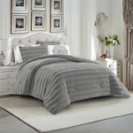 طقم لحاف شتوي فرو أرنب سكني - AHLAM