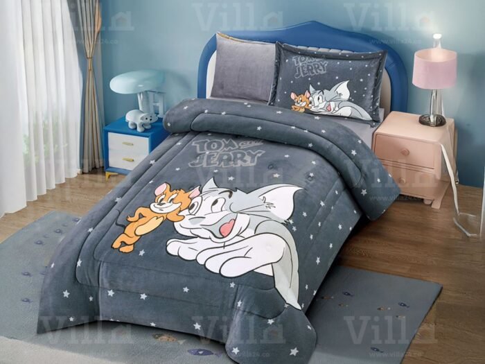 طقم لحاف أطفال شتوي - Tom and Jerry