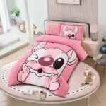 طقم لحاف أطفال شتوي - stitch