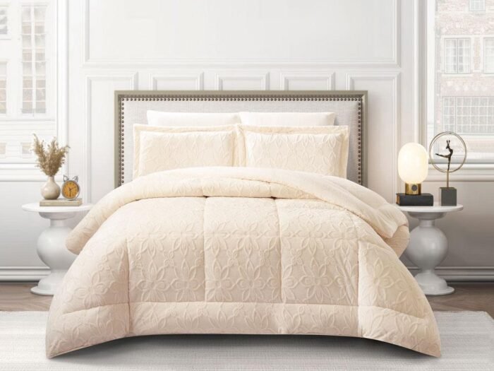 طقم لحاف شتوي فليز أوف وايت كينج - FLORIVA