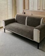 ⁦غطاء كنب جاكارد مخملي قطعة واحدة⁩ - الصورة ⁦2⁩