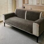 طقم غطاء كنب جاكارد مخملي 4 قطع