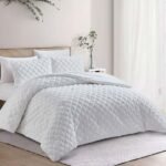 طقم لحاف شتوي آيفوري مخمل - RUBIK