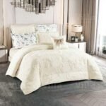 طقم اللحاف شتوي آيفوري كينج - Eva