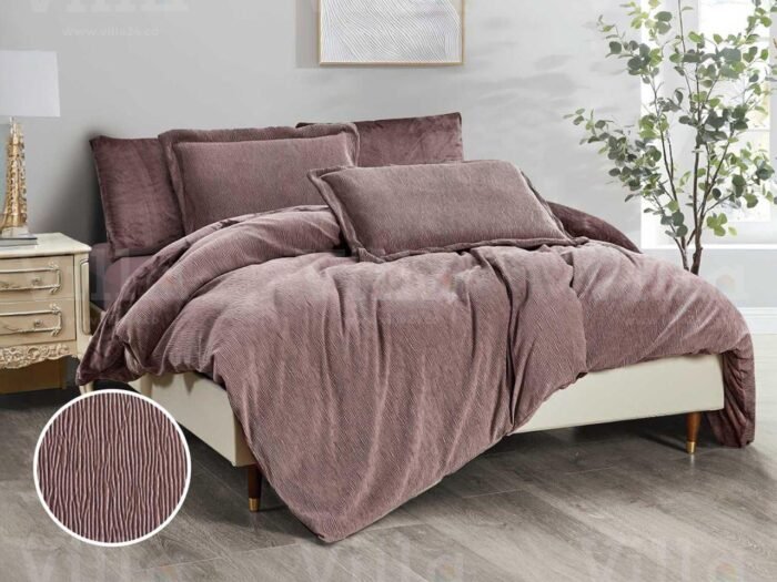 طقم لحاف 6 قطع كينج زهري - SLUMBER