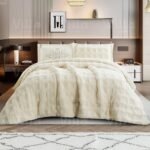 طقم لحاف شتوي مفرد ونص آيفوري - Angel