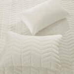 ⁦طقم لحاف شتوي مخمل آيفوري - COCORA⁩ - الصورة ⁦8⁩