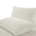 ⁦طقم لحاف شتوي مخمل آيفوري - COCORA⁩ - الصورة ⁦6⁩