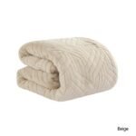 ⁦طقم لحاف شتوي مخمل كينج بيج - CHEVRONE⁩ - الصورة ⁦2⁩