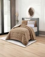 ⁦طقم لحاف شتوي مجوز فرو ناعم - NIHAN⁩ - الصورة ⁦5⁩