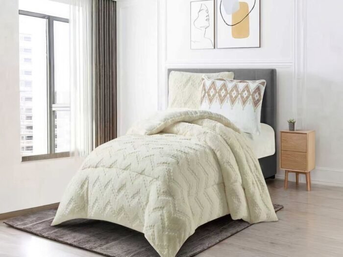 طقم لحاف شتوي مفرد فرو ناعم - NIHAN