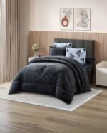 طقم لحاف شتوي فرو ناعم كينج - ASIAN