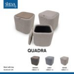 ⁦كراسي تخزين مع قاعدة خشب - QUADRA⁩ - الصورة ⁦2⁩