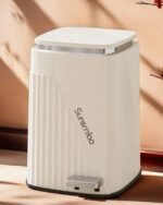 سلة مهملات بلاستيك مع دعسة - SUREMIAO