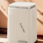 سلة مهملات بلاستيك مع دعسة - SUREMIAO