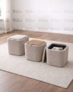 كراسي تخزين مع قاعدة خشب - QUADRA