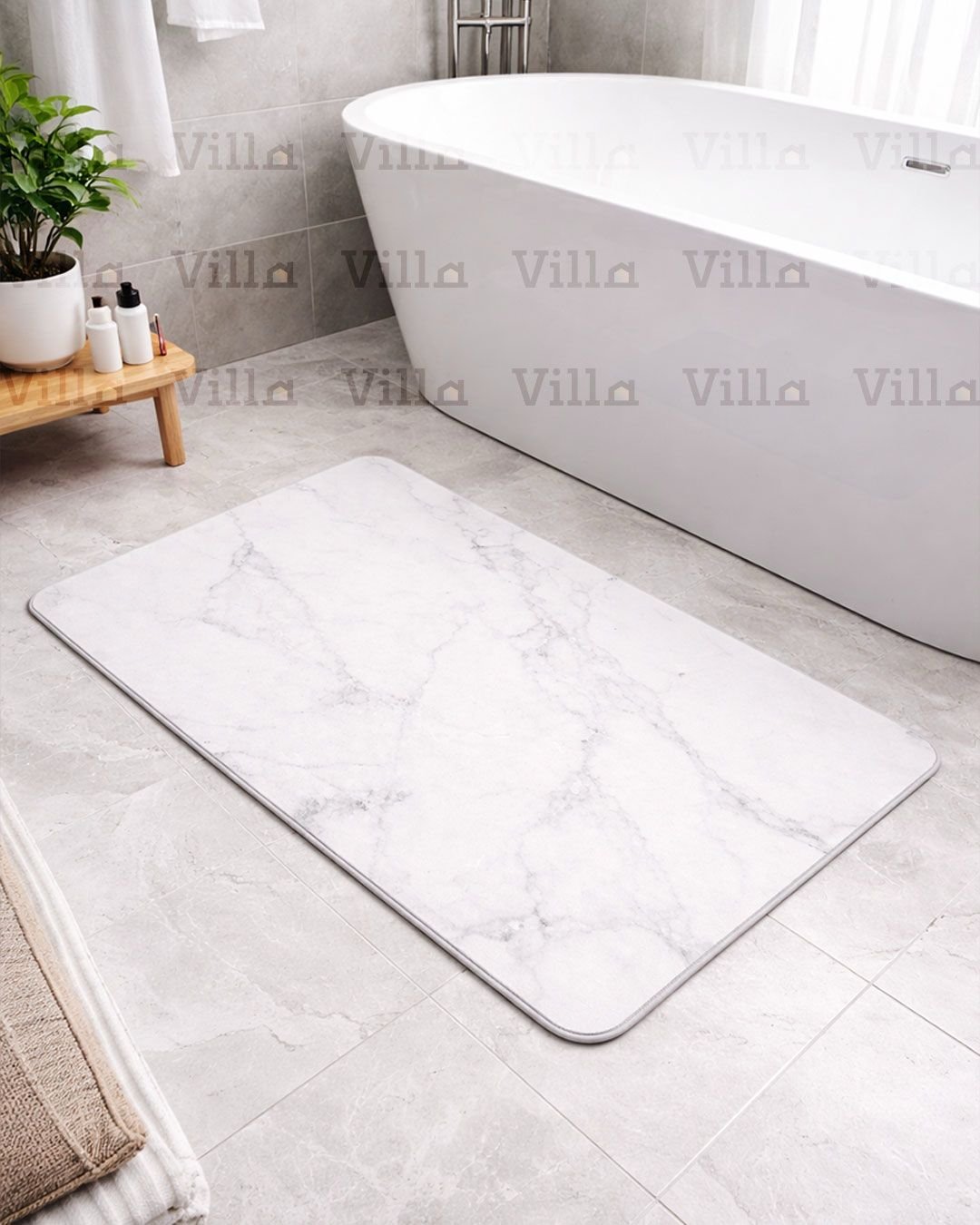 WhatsApp Image 2026-01-24 at 12.21.03 PM دعسة حمام دياتوميت أبيض - MARBLE - الصورة 1