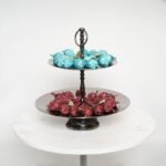 صحون ضيافة طبقتين دائري - Evoke