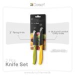 طقم 2 سكاكين متعدد الاستعمال 3+4 إنش ستانلس - Dorsch