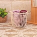 سلة اسطوانية - Crochet