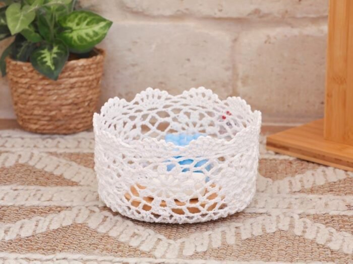 سلة بشاكير كروشيه - Knotbox