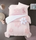 ⁦طقم لحاف مفرد ونصف 5 قطع زهري - Gracie⁩ - الصورة ⁦6⁩