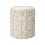 مقعد ديكوري (بفة) تقنية صنارة المكرمية