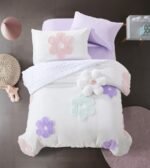 ⁦طقم لحاف مفرد ونصف 5 قطع أبيض - Gracie⁩ - الصورة ⁦6⁩