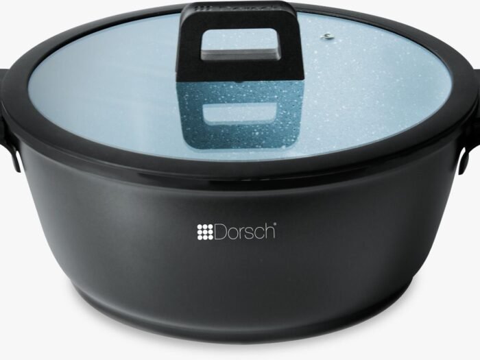 طنجرة 8.1 لتر - 30 سم مغلفة بالسيراميك أسود - Dorsch